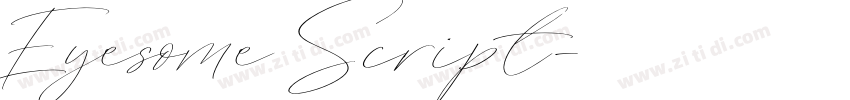 Eyesome Script字体转换